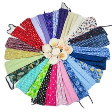 FACE MASK Handmade 3 Layers Built-in flannel filter Washable Reversible USA