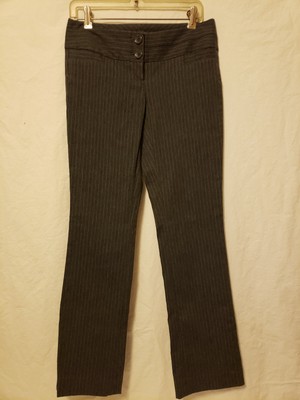 The Limited Pants Size 2 Gray Pinstripe Ideal Stretch Ideal Stretch