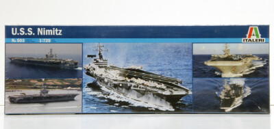 Italeri 503 1/720 Scale Model Kit U.S. Navy Aircraft Carrier USS Nimitz CVN-68