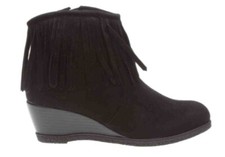 Shully's SK01190U Micro Suede Boots with Fringes