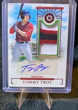 2024 Boys Of Summer Tommy Troy Silver Holo Prospect Patch Auto 48/49 ARIZONA 🔥