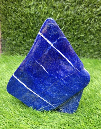 Polished Lapis Lazuli aka Lazurite Freeform Tumble Afghanistan Healing Crystals - 第 1/3 張圖片