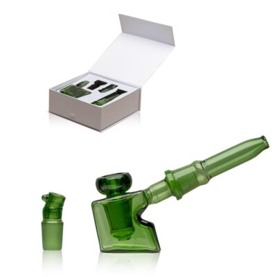 Thick Glass Pipes Kit Tobacco Cigarette Holder Filter Bowl Portable Bubble Water
