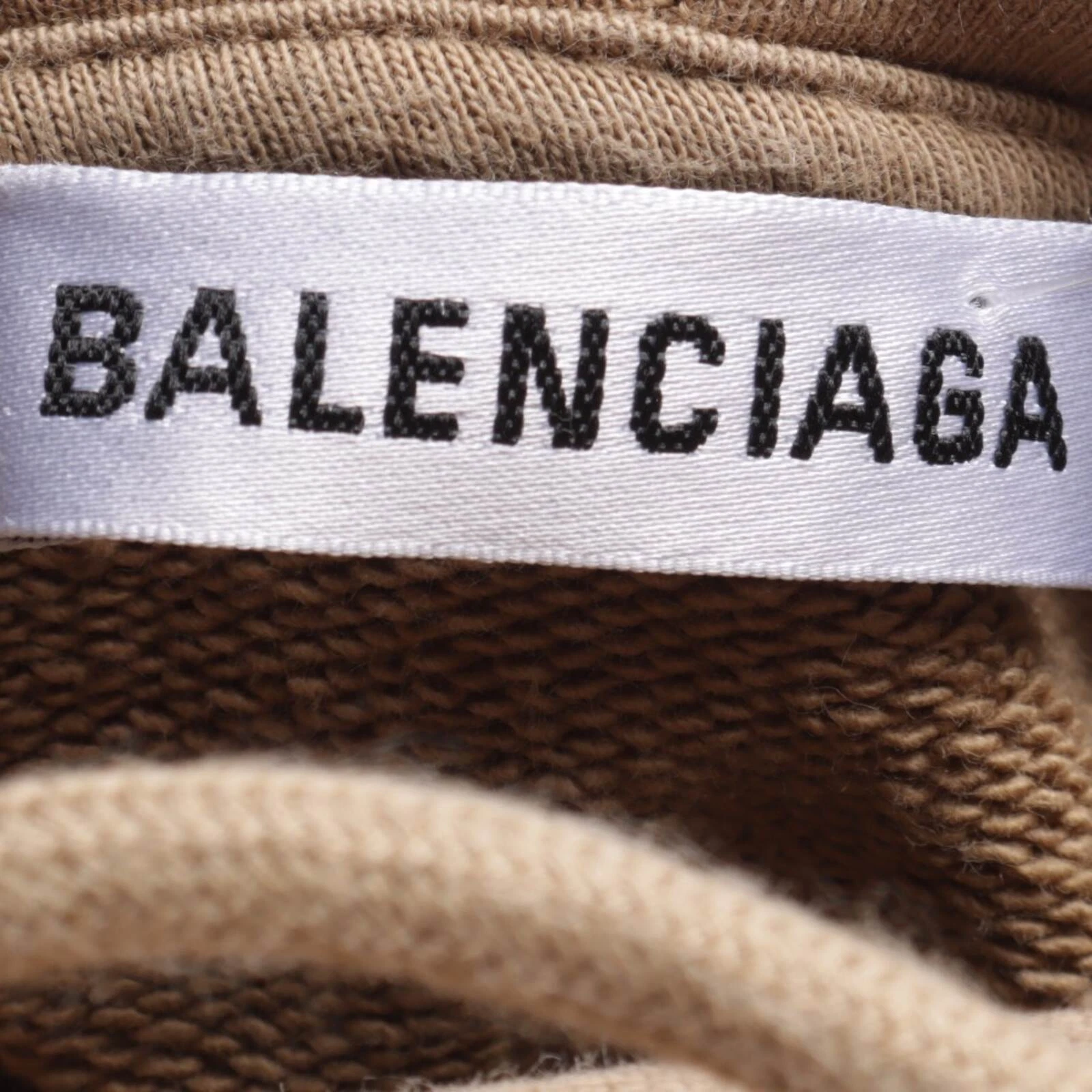 Felpa con cappuccio Balenciaga marrone nero S