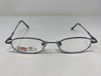 Flexy Eyewear Kayla Grape 43-19-120 Purple Metal Full Rim Eyeglasses Frame !R06