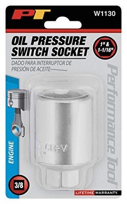 Performance Tool W80591 1 3/16-Inch Oil Pressure Sending Unit Socket For 1987 Current Gm Engines Performance Tool W80591 1 3/16-Inch Oil Pressure Sending Unit Socket For 1987 Current Gm Engines