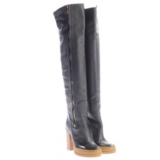 Chloé Overkneestiefel 36 EUR Schwarz Sehr gu...
