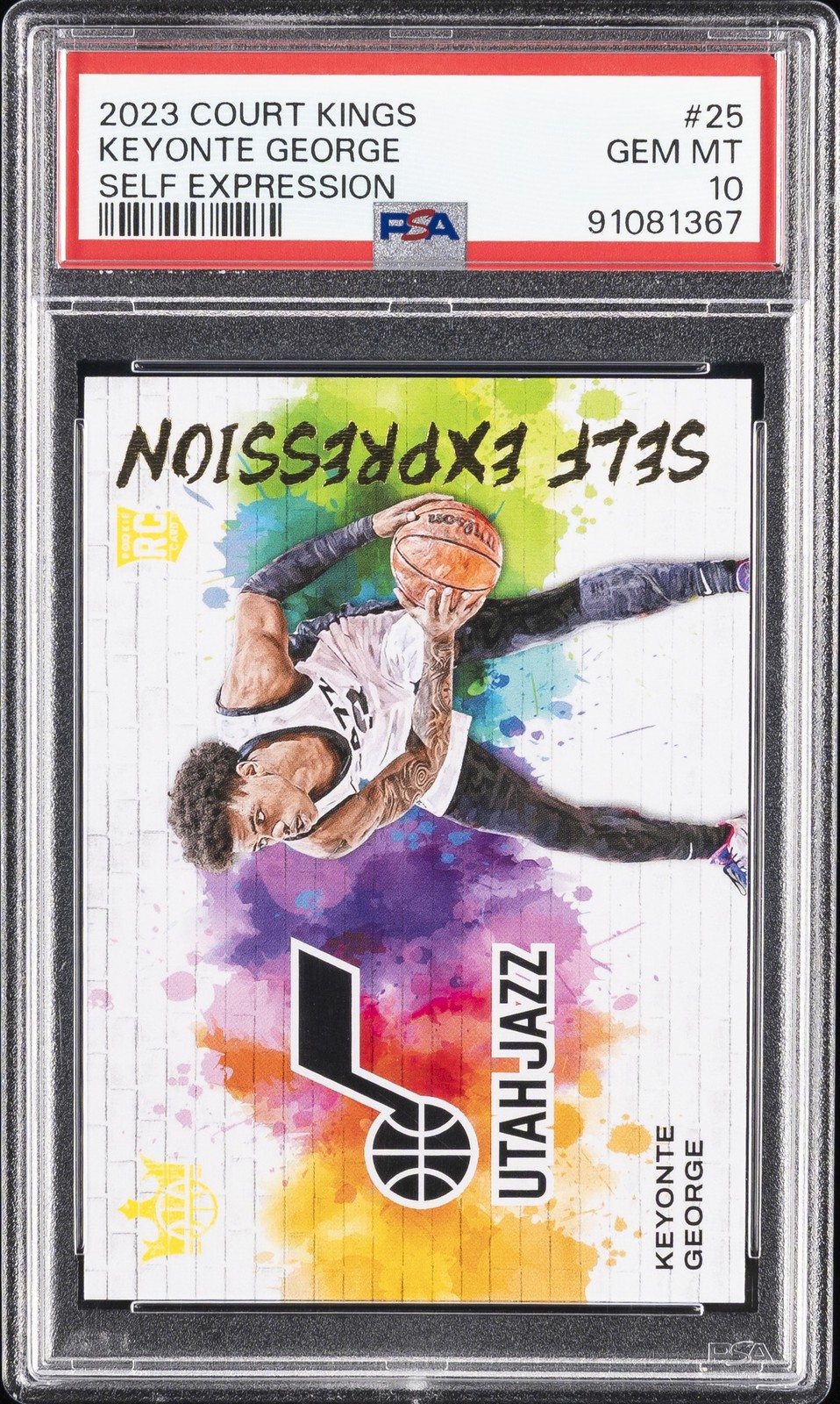 2023 PANINI COURT KINGS SELF EXPRESSION #25 KEYONTE GEORGE PSA 10