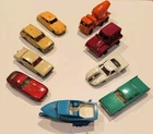 Vtg Lesney Matchbox 10 pc Lot 1960s Reg. Wheels E-Type Jaguar Boat Set England