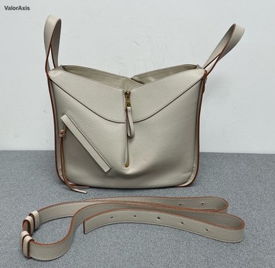Loewe Hammock PM Top Handle Crossbody White Used Women Classic