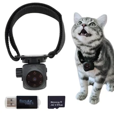 Pet Collar & Cat Collar with 64gb Sd Card,,Dog Tracker Collar,Motion Detectio...