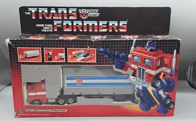 TRANSFORMERS G1 OPTIMUS Prime Made In France Ceji Takara 82 Incomplet Bel État EUR 85,00