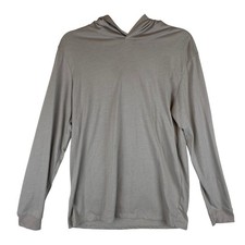 SOFT SERVE Cloud Cotton Hoodie Long Sleeve Gray Made in USA Unisex Size Small