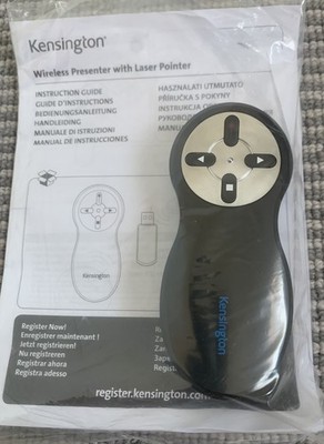 Kensington Wireless USB Powerpoint Presentation Clicker mit rotem Laserpointer, 