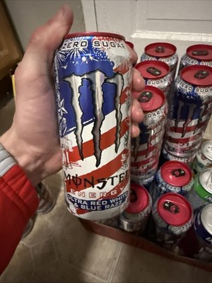 monster muster red white and blue razz (july flavor)