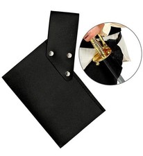 Pirate Sword Holder Black Leather Look Holster Costume Accessory