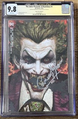 Joker Presents A Puzzlebox 1 Cover B Signed by Cameron Monaghan CGC 9.8 Gotham