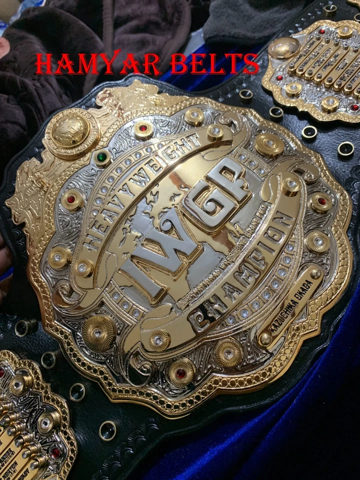 Iwgp V4 Heavyweight Championship Belt ,4mm Zinc, Dual Plated, 5 Layerd, Adult - Image 3 of 4