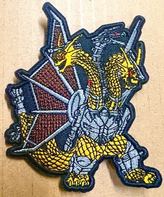GODZILLA monster 4'' MECHA KING GHIDORAH Embroidered figure PATCH kaiju action