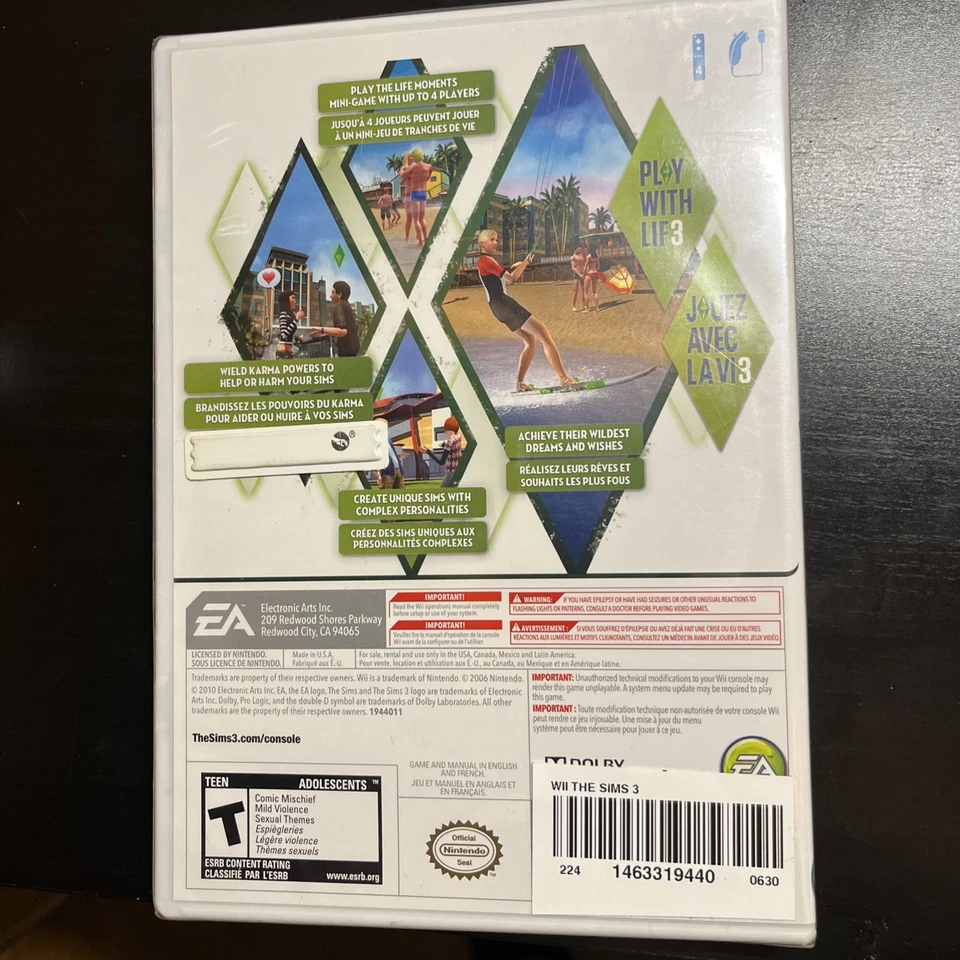 Wii The Sims 3 Book included - Image 2 of 2