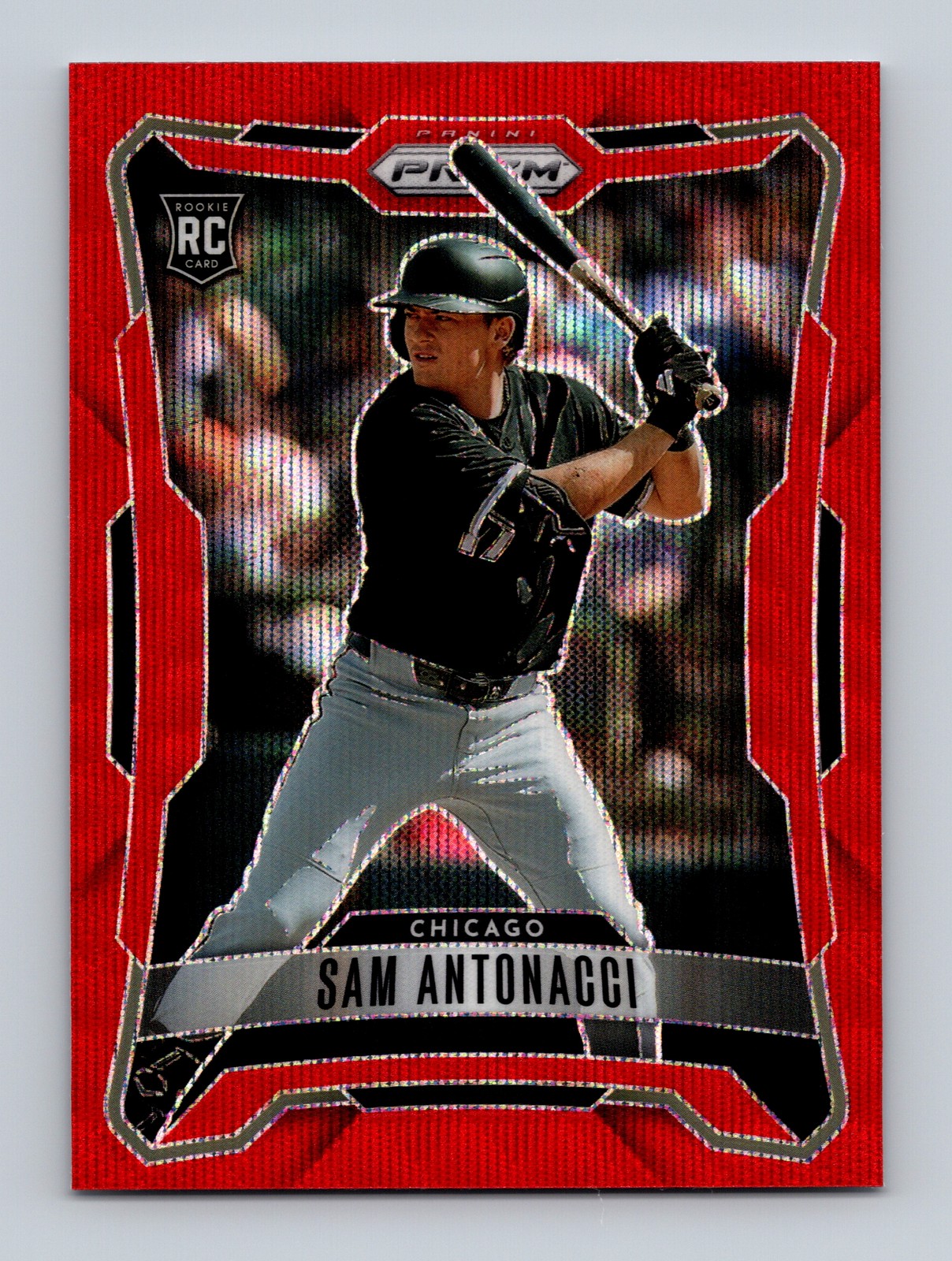 2026 Panini Prizm #17 Sam Antonacci Ruby Wave Prizm
