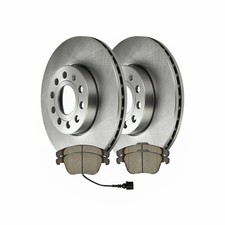 Front Performance Ceramic Brake Rotor and Pads Kit for VW Golf Jetta Audi A3
