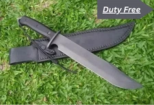 Custom Handmade Fixed Blade Carbon Steel Full Tang Hunting Survival Bowie Knife