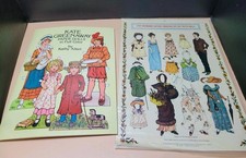 1981 Kate Greenway Paper Dolls + Bonus Antique Embossed Cut Out Paper Doll Sheet