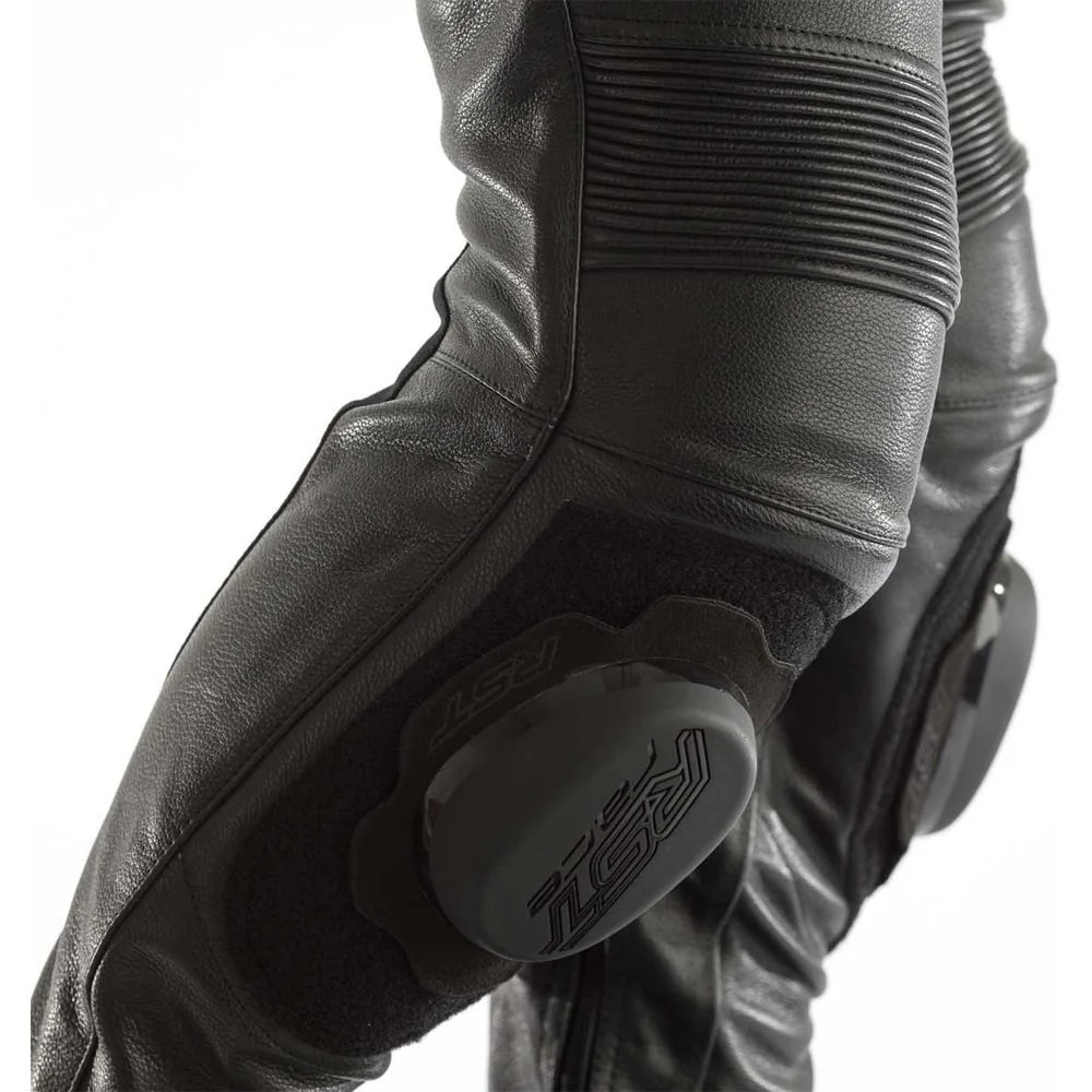 RST GT Ce Ladies Motorbike Motorcycle Leather Trousers Black / Black, photo 5 of 6