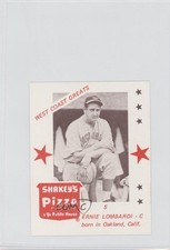 1975 Shakey's Pizza West Coast Greats Ernie Lombardi #5 HOF m5x