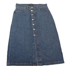 Banana Republic Denim Skirt Size 10R Button Front