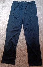 Reebok Sport Polyester Training Track Tricot Pant Retro Navy Men's M    /612