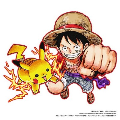 Pokemon x Weekly Shonen Jump Collaboration Sticker Set & One Piece