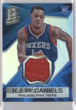 2014-15 Panini Spectra Swatches 12/49 KJ McDaniels #S-KJ 8f4
