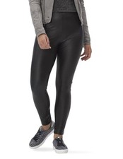 Hue Croco Leatherette High Rise Leggings Black