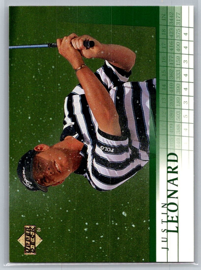 💎2001 Upper Deck Golf #16 Justin Leonard RC💎