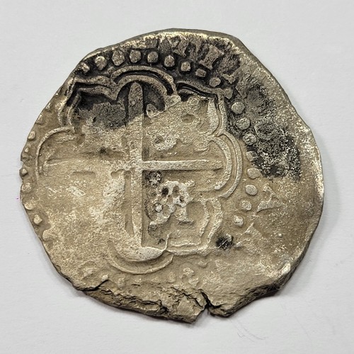 1647-1649 Cob 8 REALES Potosi Bolivia Assayer O Shipwreck Salvaged Scarce *V561