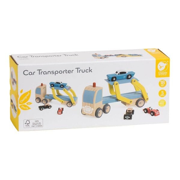Classic World Wooden Transporter with 3 Cars 6990₽