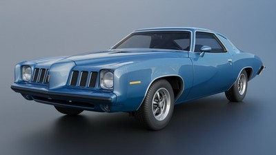 3d Printed 1/25 1973 Pontiac Grand Am Model Kit