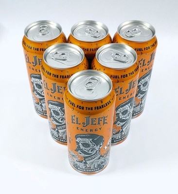 EL JEFE Baja Orange Energy Drink 16oz 6-Pack - Mix & Match - Buy 1 Get 1 20% Off