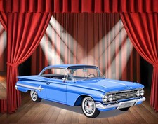 1960 Chevy Muscle Car Choice Of Photo Tin Sign Mouse Pad Or Framed