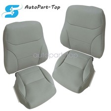 For 2012-2015 Honda Civic Sedan Driver Passenger Bottom Top Seat Cover Gray