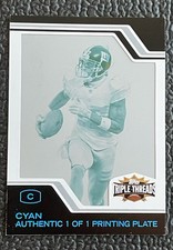 🔥1/1! PLAXICO BURRESS 2008 TOPPS TRIPLE THREADS FPP YELLOW #d 1/1!🔥GIANTS