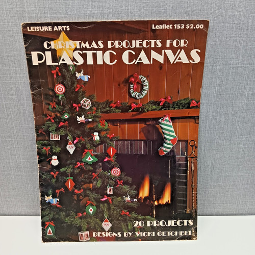 Christmas Projects for Plastic Canvas Leisure Arts 20 Craft Sewing Stitch 70s