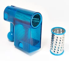 Kuhn Rikon Handheld Ratchet Grater w/ 2 Barrels in Blue