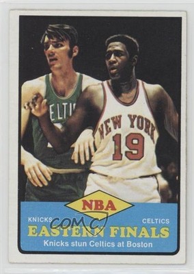 1973-74 Topps NBA Eastern Finals Willis Reed Hank Finkel #66 Rookie RC HOF 06di