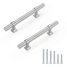 knobelite 10Pack Hole Centers 3.5 inch Brushed Nickel Cabinet Pulls Stainless...