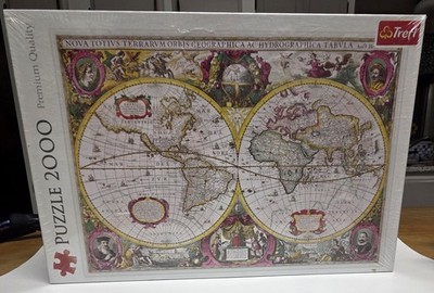 World Map 2000 Piece Trefl Jigsaw Puzzle A New Land and Water Map 27095