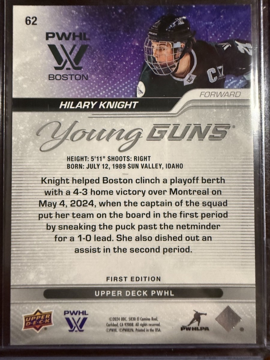 Hilary Knight 2024 Upper Deck PWHL First Edition Young Guns Deluxe