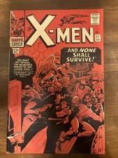 X-Men #17  (1965) F/VF! OW Pages. Blood Red Cover! Nice Copy!